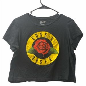 🌹GUNS-N-ROSES graphic crop T🌹